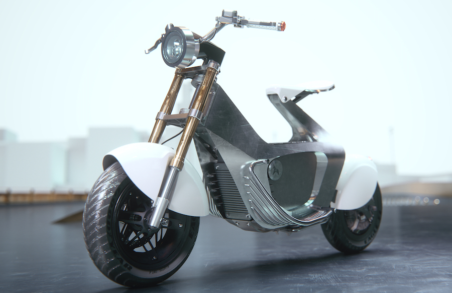 STILRIDE motorbikes are made by curve-bending sheets of steel in a process the company calls 'industrial origami'.