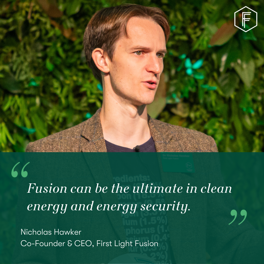 Nick Hawker of First Light Fusion talks about the transformative potential of fusion power.