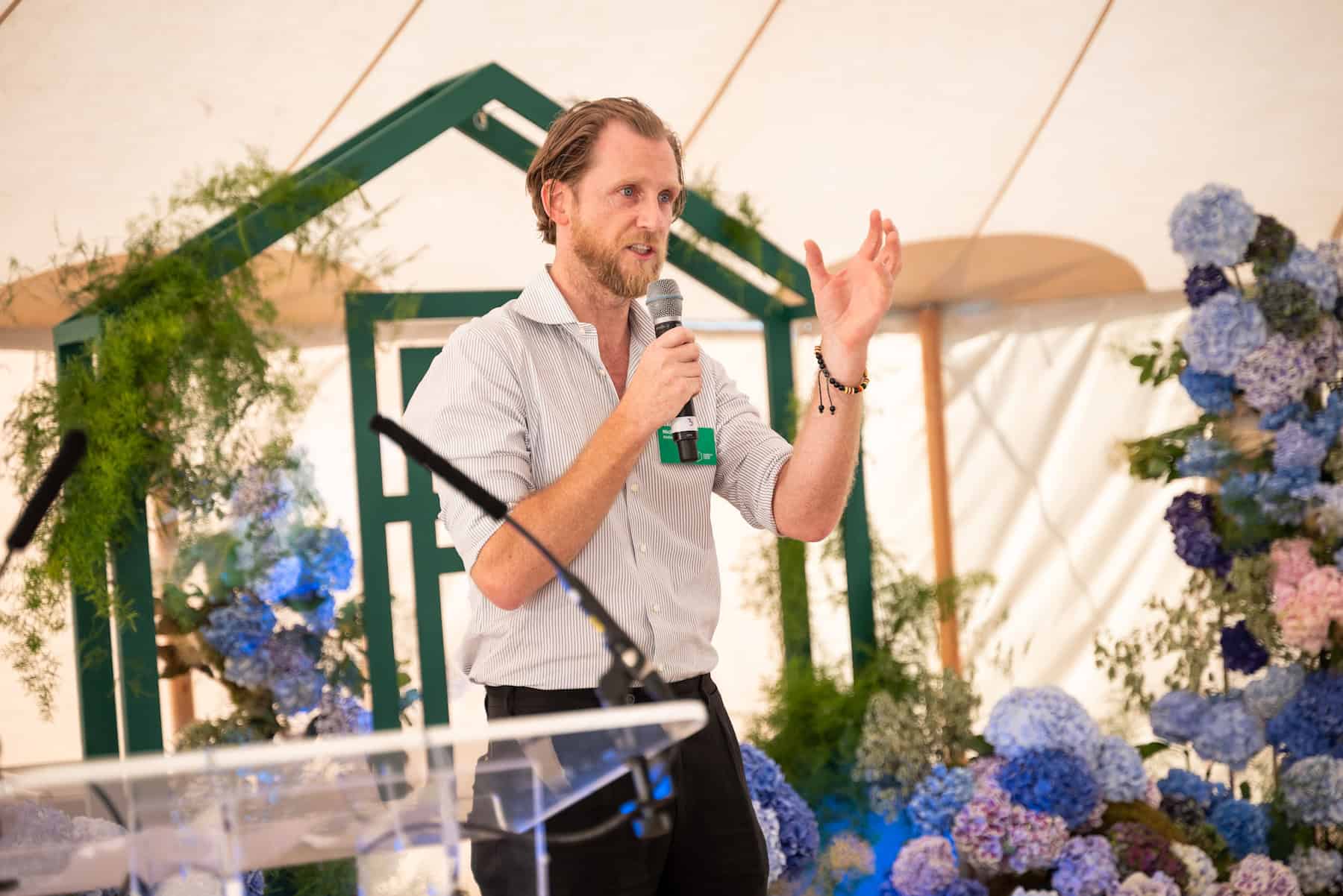 Nick Benson, Founder of Atelier, pitching as one of our Rising Stars at Founders Forum 2023.