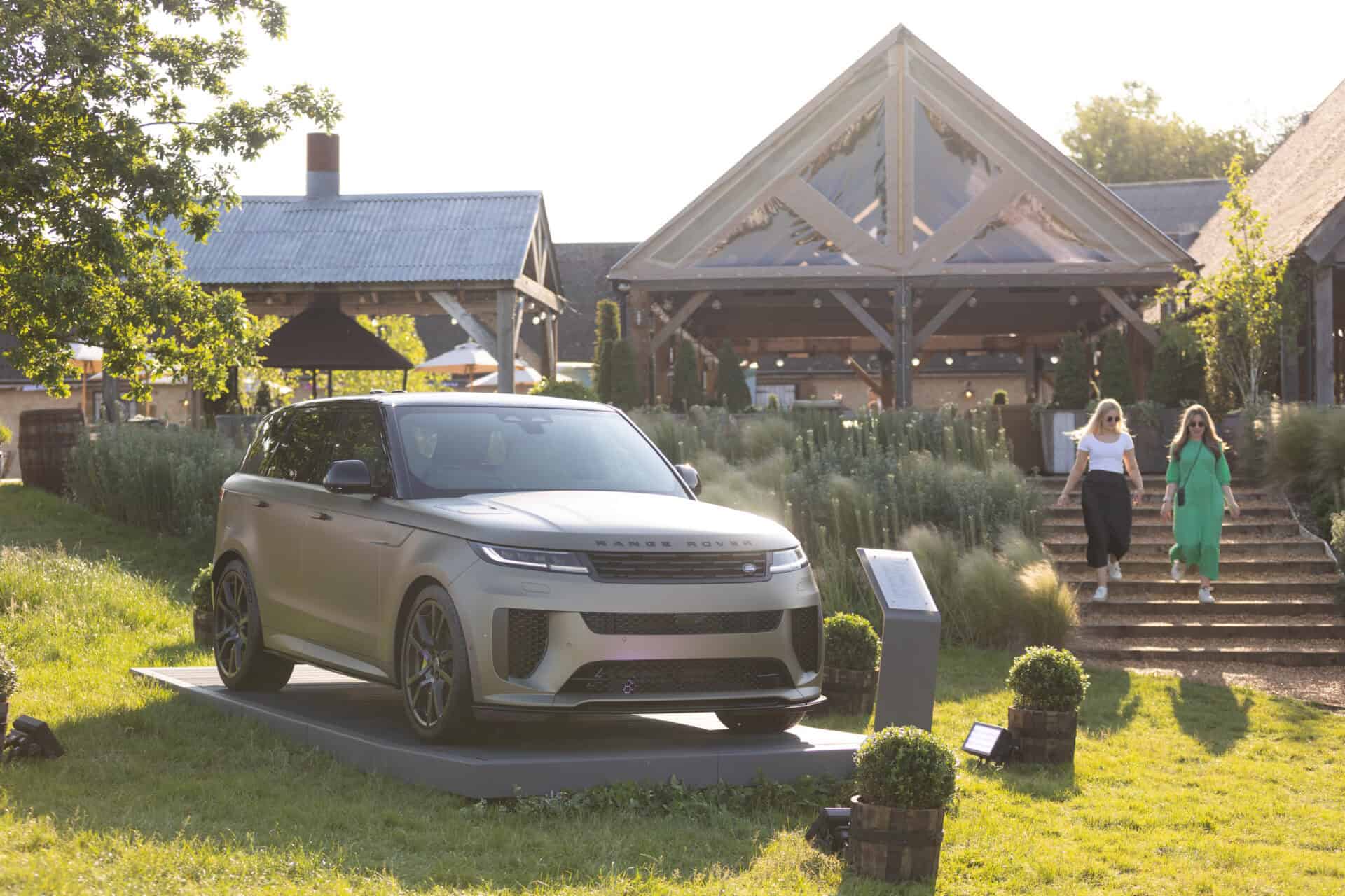 Range Rover on display at Founders Forum 2023.