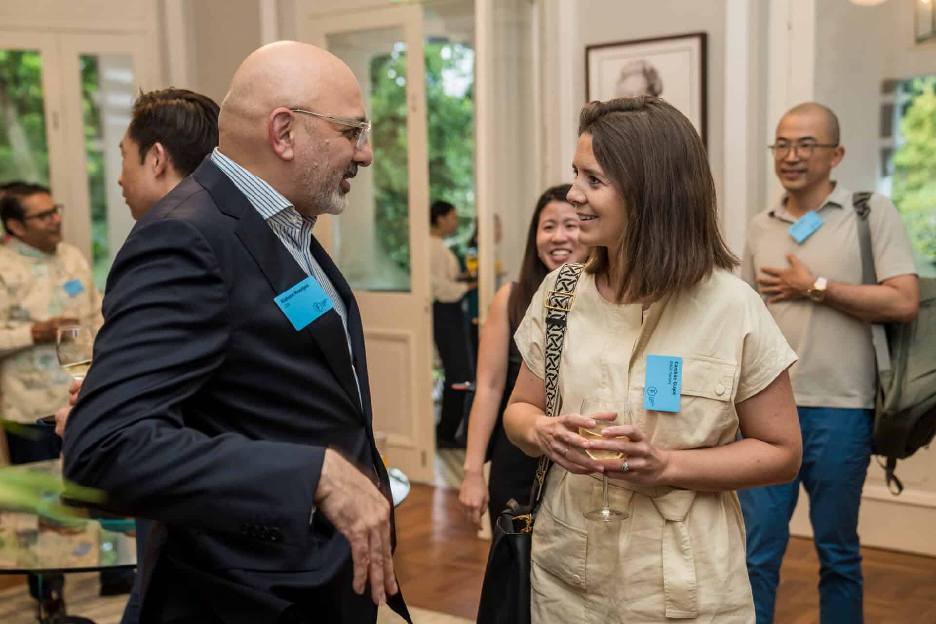 Kishore Moorjani and Caroline Guyot