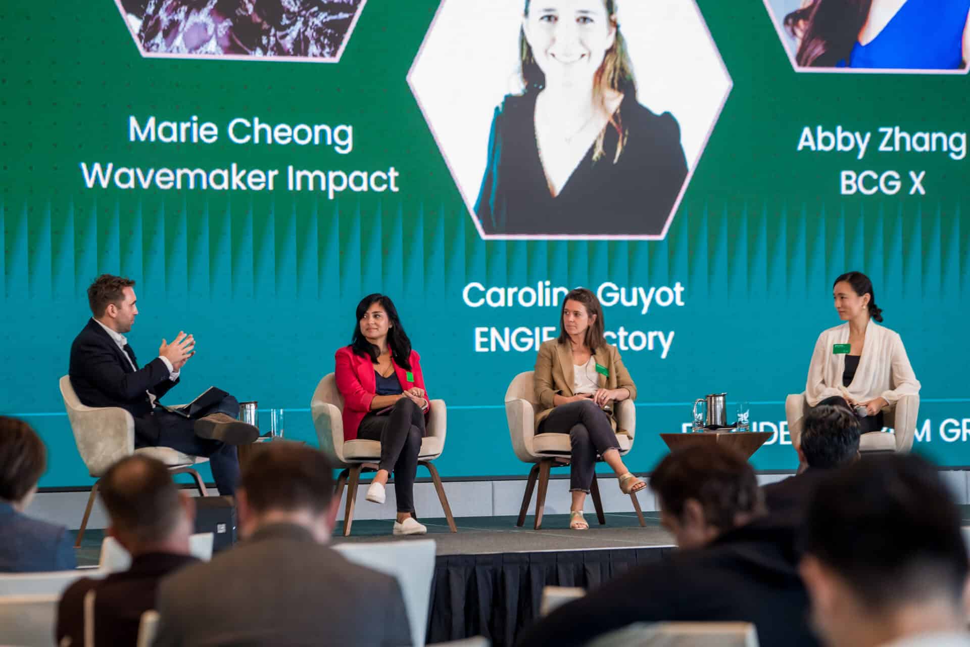 Marie Cheong, Caroline Guyot and Abby Zhang at FF Asia 2024