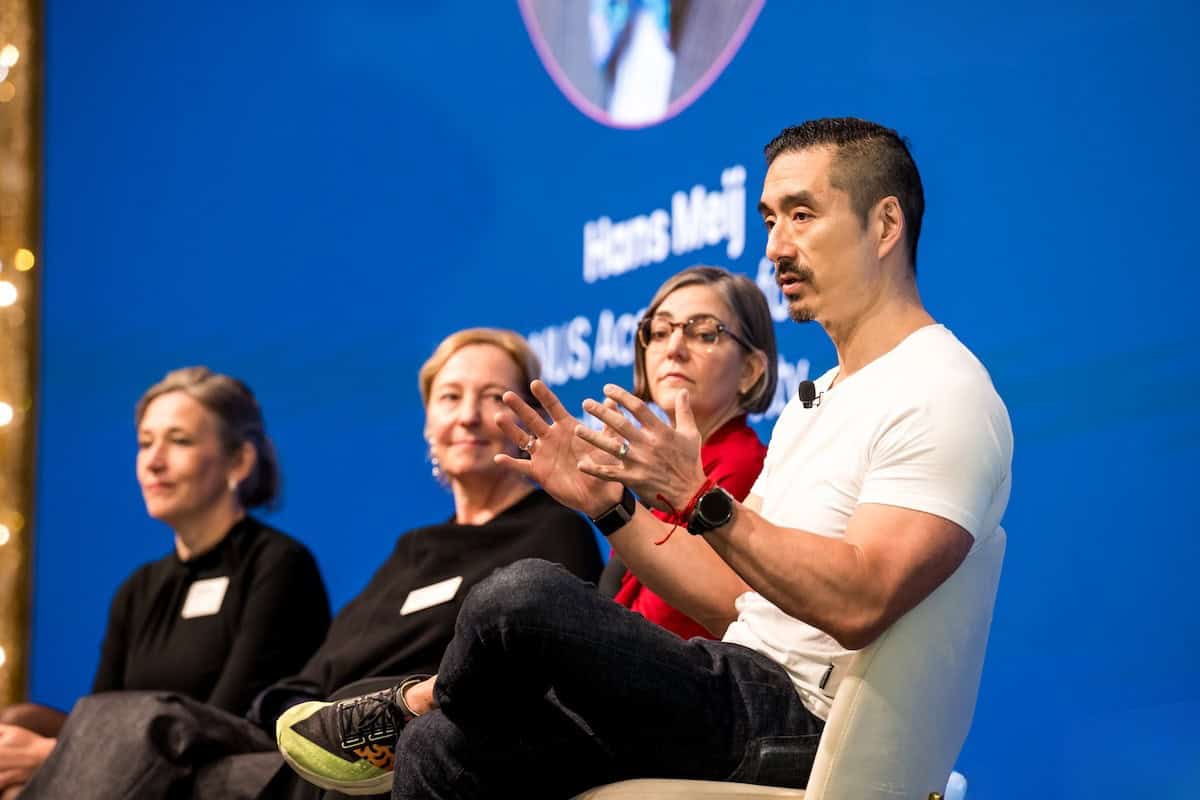 Andrea Maier (Chi Longevity), Heike Bischoff-Ferrari (Dept. of Aging Medicine and Aging Research, University of Zurich), Nicole Sirotin (Institute for Healthier Living Abu Dhabi), and Dean Ho (The Institute for Digital Medicine, University of Singapore) at Founders Longevity Forum Singapore 2025.