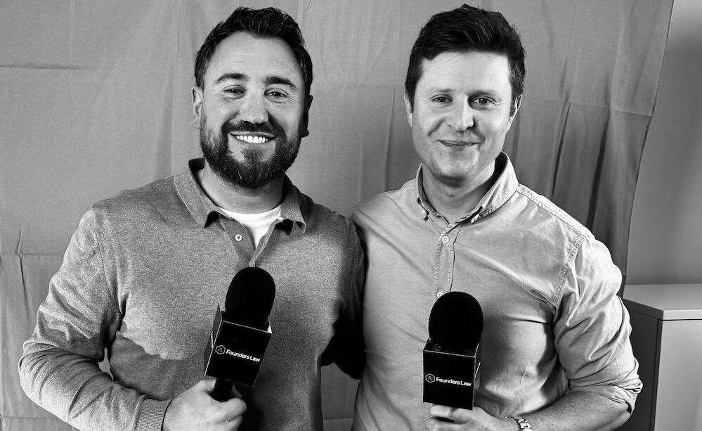 Tom Bohills (Founders Law) and Adam De Sanges (Emerald Technology)