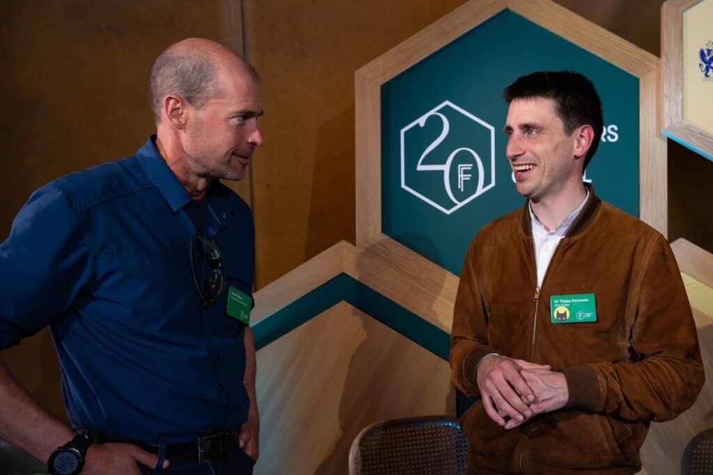 Pragmatic Semiconductor's Scott White and Alice & Bob's Dr Théau Peronnin at FF Global 2025.