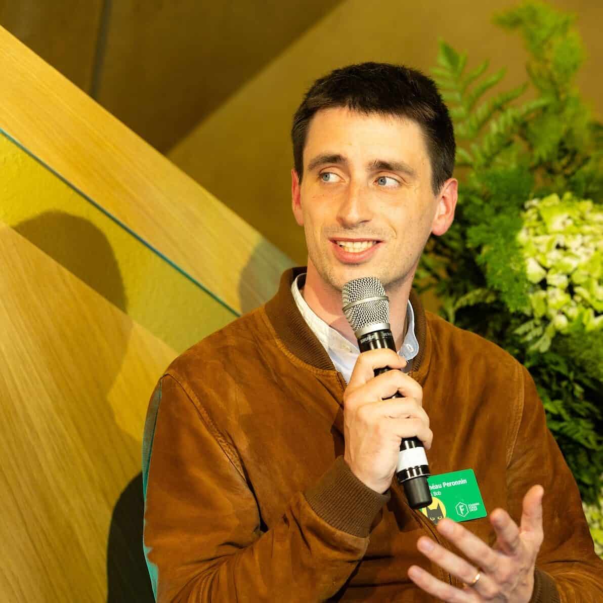 Alice & Bob's Dr Théau Peronnin at FF Global 2025.