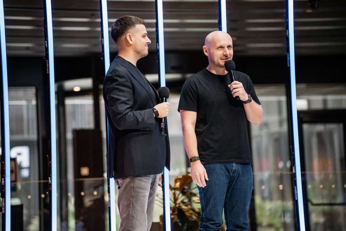 Tesonet co-founders Tomas Okmanas and Eimantas Sabaliauskas.