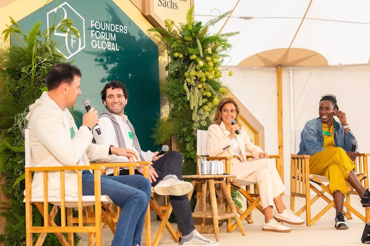 Dmitry Gurski (Flo Health), Demetri Karagas (Thirty Madison), Nadine Hachach Haram (Proximie) and Toyin Ajayi (Cityblock) at FF Global 2025.