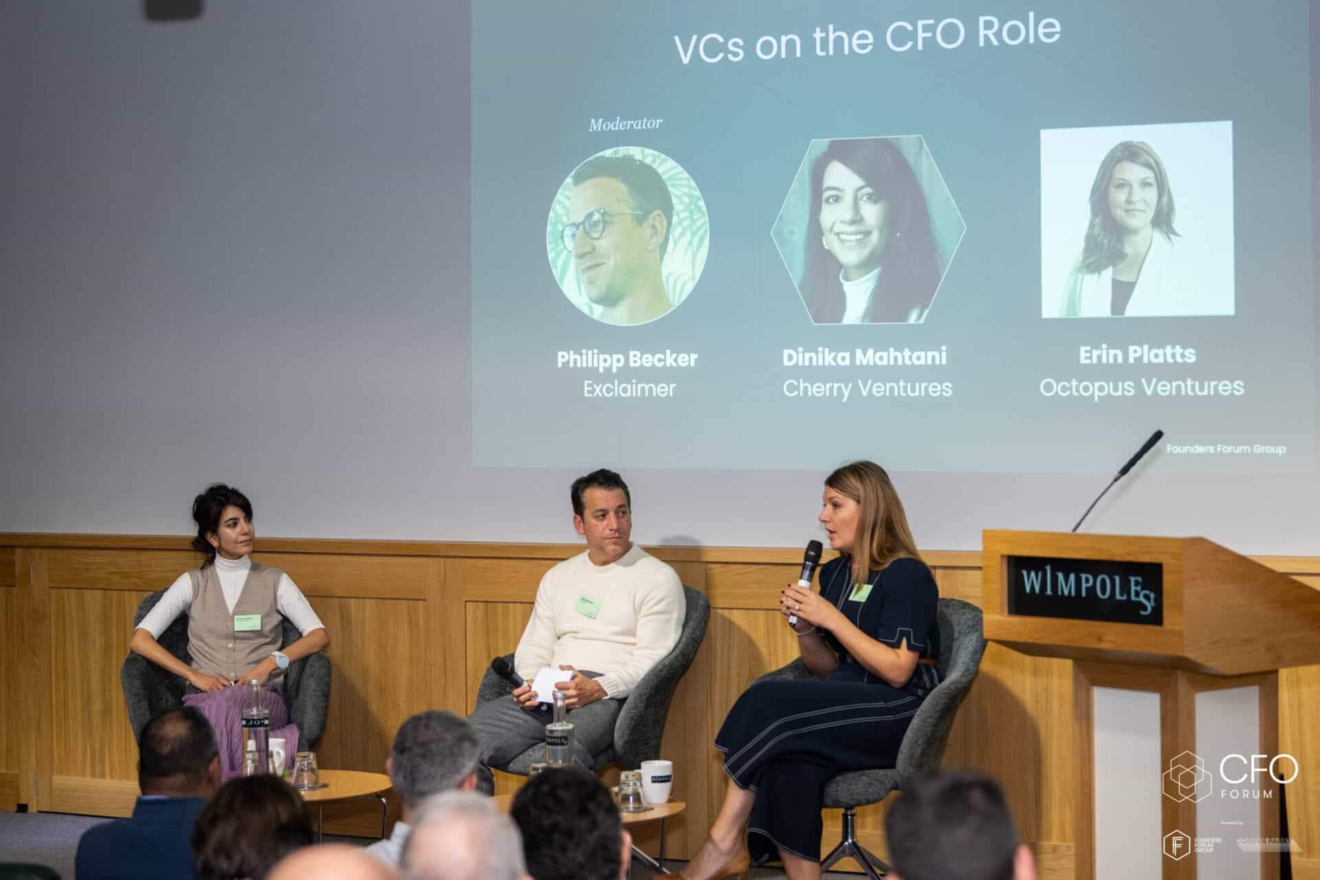 Philipp Becker (Exclaimer), Dinika Mahtani (Cherry Ventures), Erin Platts (Octopus Ventures)
