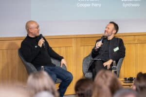 Daniel Kim (Synthesia) and Steve Leith (Cooper Parry)