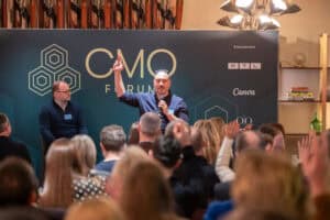 Alex Schultz (Meta), Mark Evens (The Marketing Society)